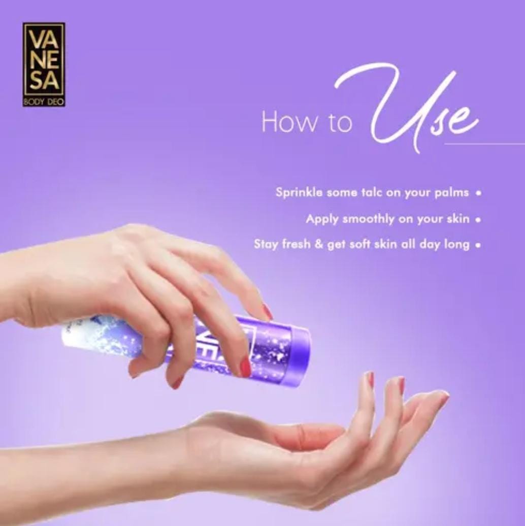 Vanesa Talc Escape – Premium Body Talc (100 gm)
