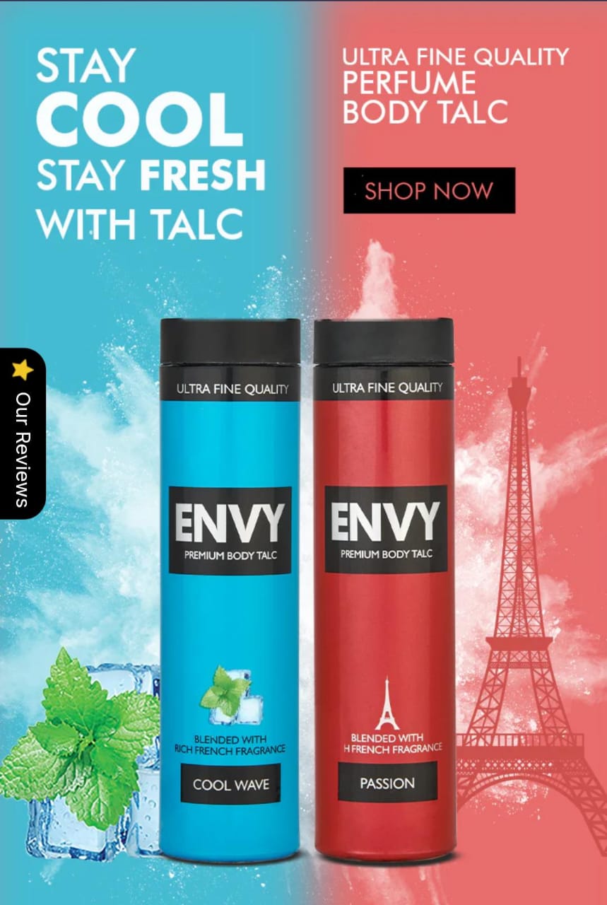 Envy Premium Body Talc – Cool Wave 🌊❄